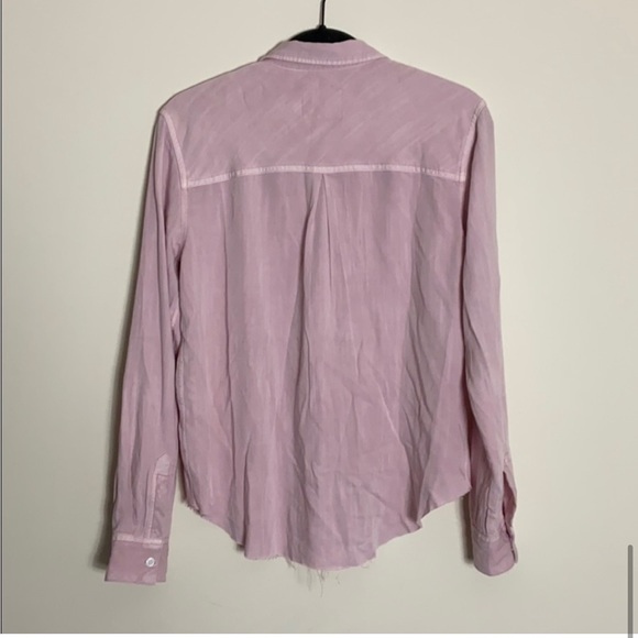 RAILS - Ingrid raw button up long sleeve in dusty rose size small - Picture 9 of 11